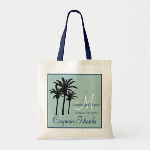 Tote Bag Palmiers verts en bon état de mariage de plage de