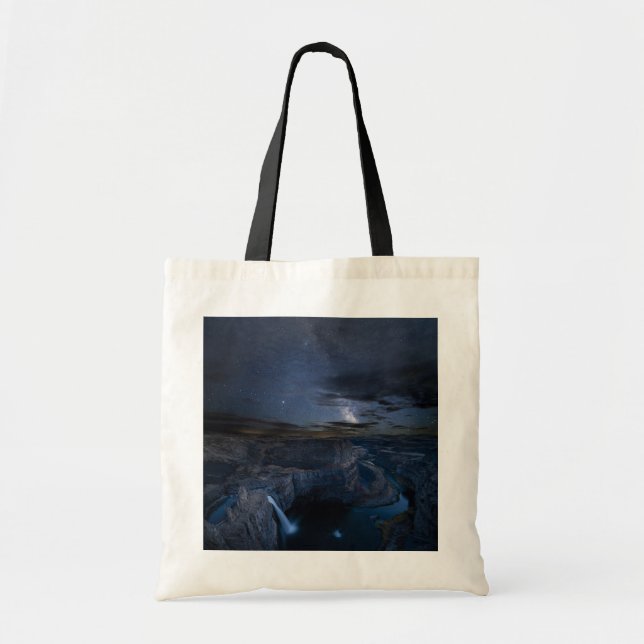 Tote Bag Palouse Falls Park & Milky Way | État de Washingto (Devant)