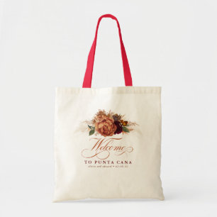 Tote Bag Pampas Grass Floral Terracotta Boho Mariage