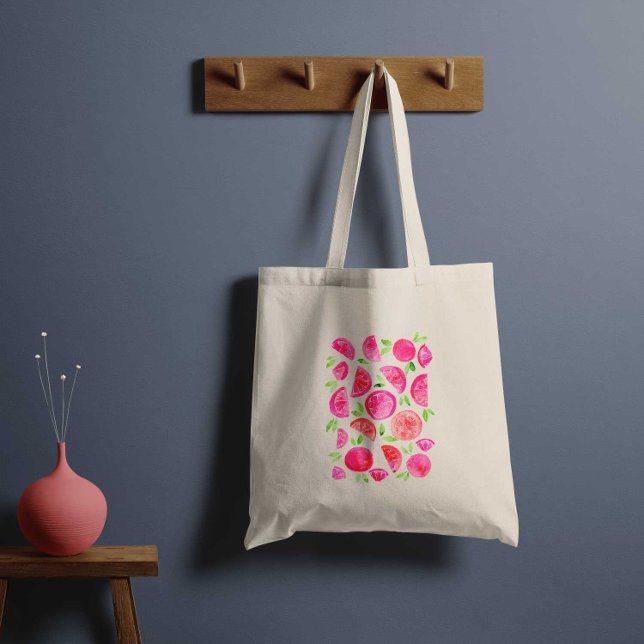 Tote Bag Pamplemousse aquarelle (Créateur téléchargé)