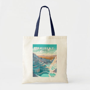 Tote Bag Pamukkale Turquie Travel Art Vintage