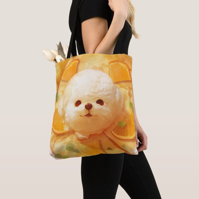 Tote Bag Pancake hollandais bébé avec crème glacée de chien (De près)