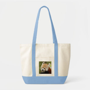 Tote Bag Panda-032 rouge, panda rouge