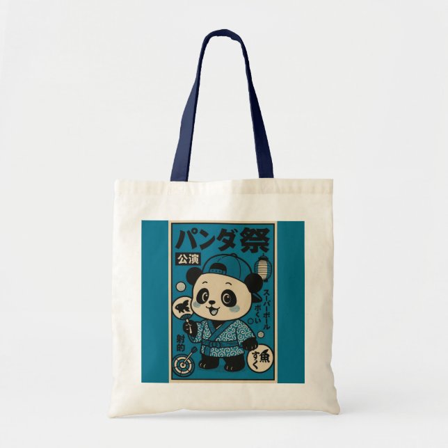Tote Bag Panda après la nuit (Devant)