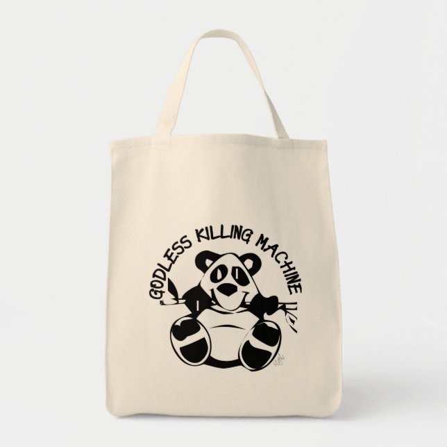 TOTE BAG PANDA ATHÉE DE MACHINE DE MASSACRE (Devant)