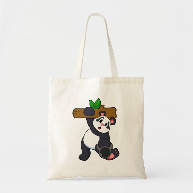 Tote Bag Panda avec bois à l'entraînement Force (Devant)