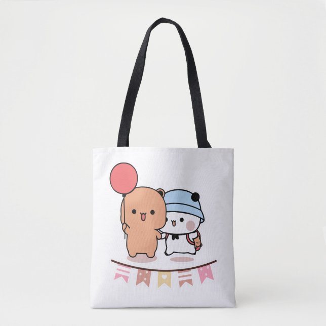 Tote Bag PANDA BEAR, bubu et dudu câlin (Devant)