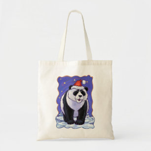 Tote Bag Panda Bear Noël