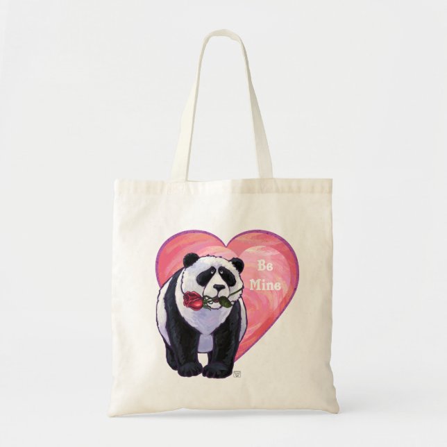 Tote Bag Panda Bear Saint Valentin (Devant)
