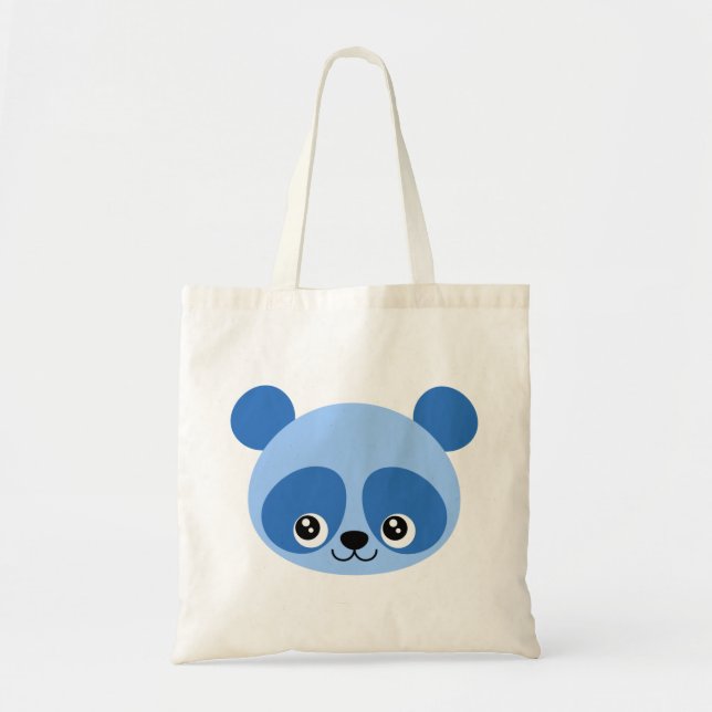 Tote Bag Panda bleu (Devant)