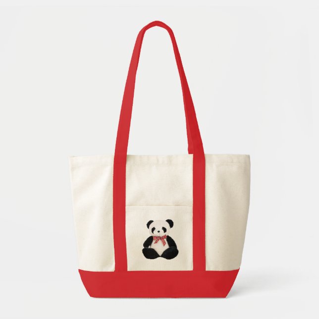 Tote Bag Panda bourré mignon (Devant)