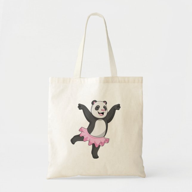 Tote Bag Panda comme Ballerina au Ballet (Devant)