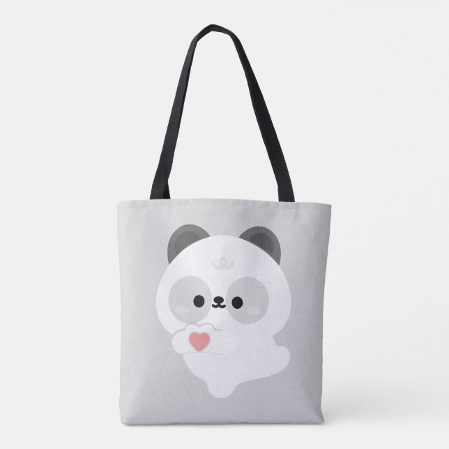 Tote Bag Panda d'amour mignon (Dos)