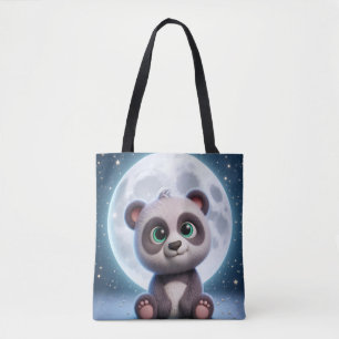 Tote Bag Panda Dreams sur la Lune