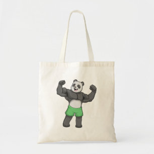 Tote Bag Panda en Bodybuilder au Bodybuilding