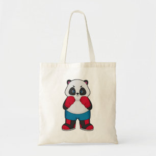 Tote Bag Panda en boîte avec gants de boxe