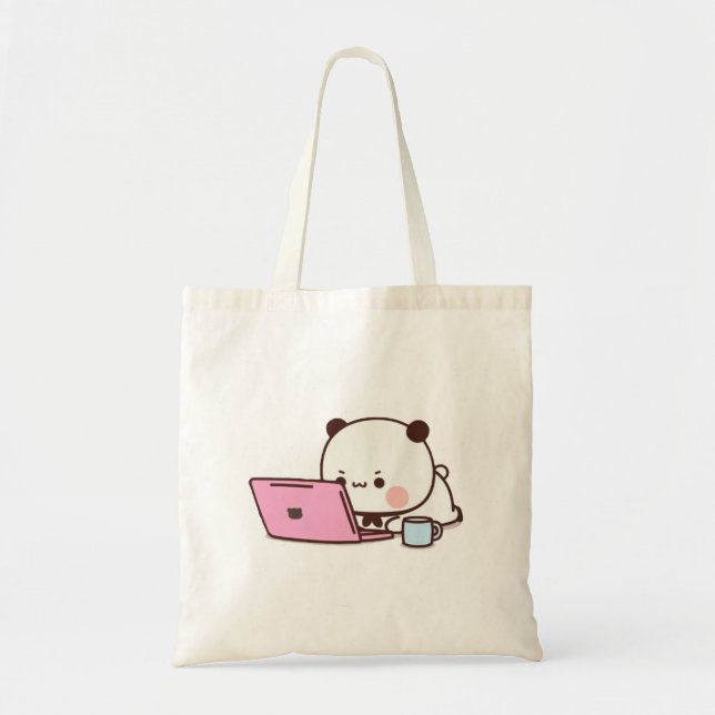 Tote Bag Panda Et Brownie Bear Couple (Devant)