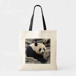 Tote Bag Panda géant sur les rochers