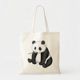 Tote Bag Panda mangeant le bambou