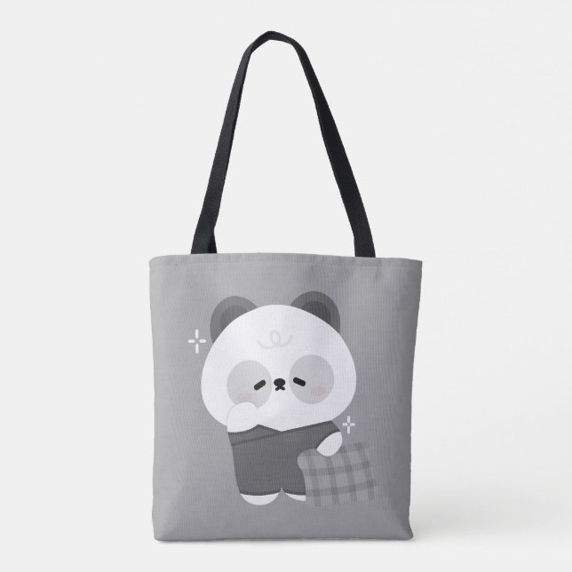 Tote Bag Panda mignonne et endormi (Dos)