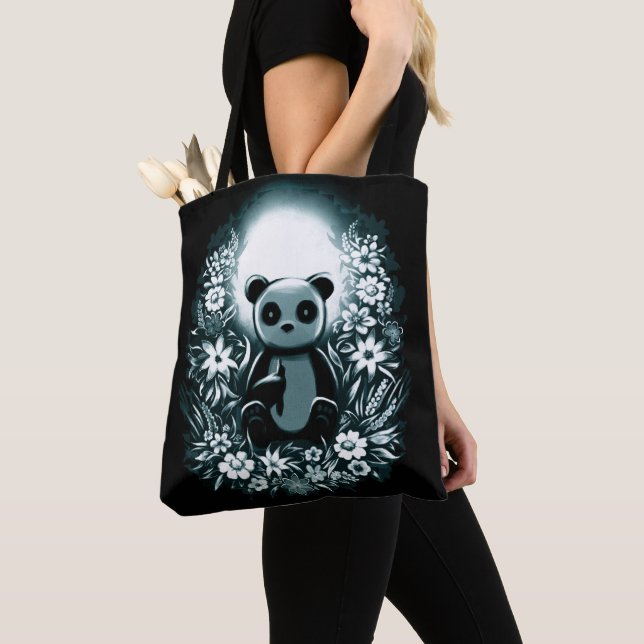 Tote Bag Panda Moon (De près)
