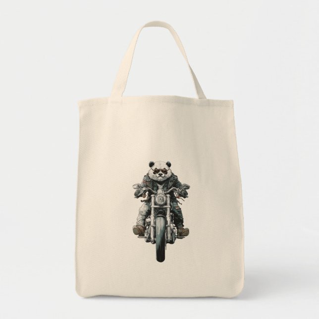 Tote Bag Panda motard (Devant)