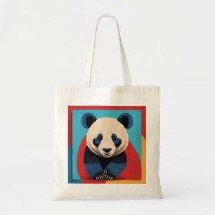 Tote Bag Panda pop art