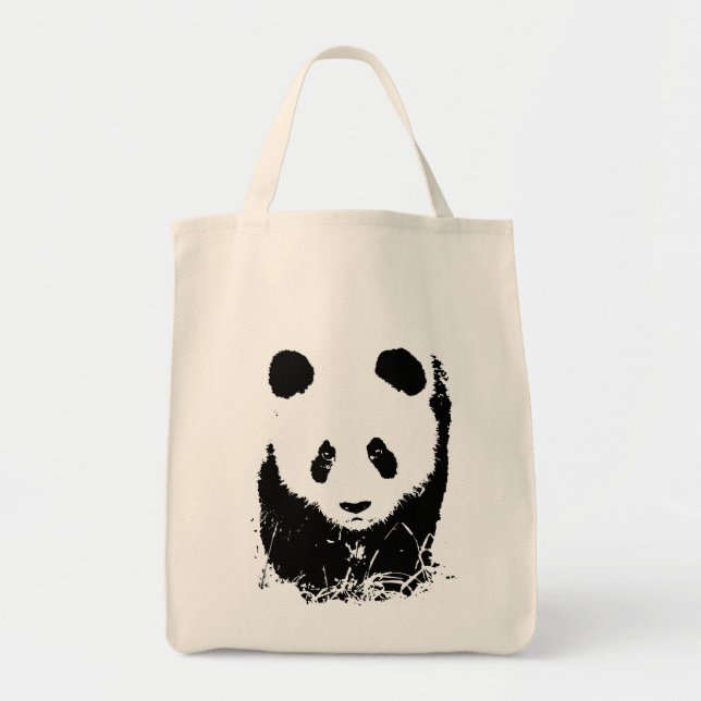 Tote Bag Panda Pop Art (Devant)