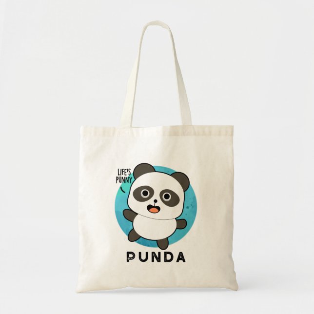 Tote Bag Panda Pun Animal Punda Funny (Devant)