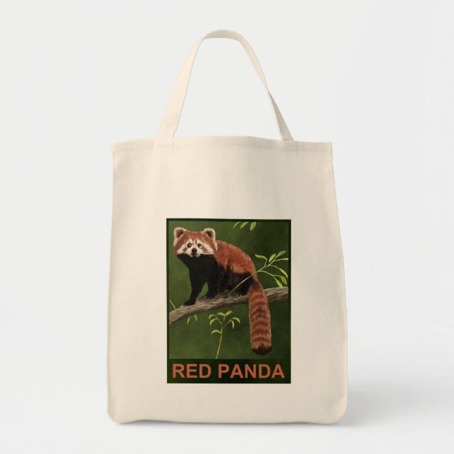 Tote Bag Panda rouge (Devant)