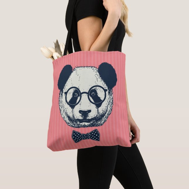 Tote Bag Panda Stripes (De près)