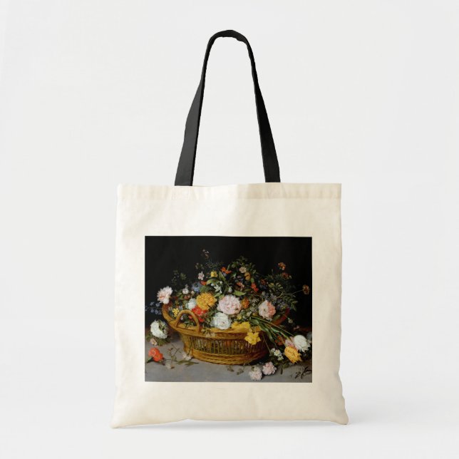 Tote Bag Panier de fleurs, Jan Brueghel le plus jeune (Devant)