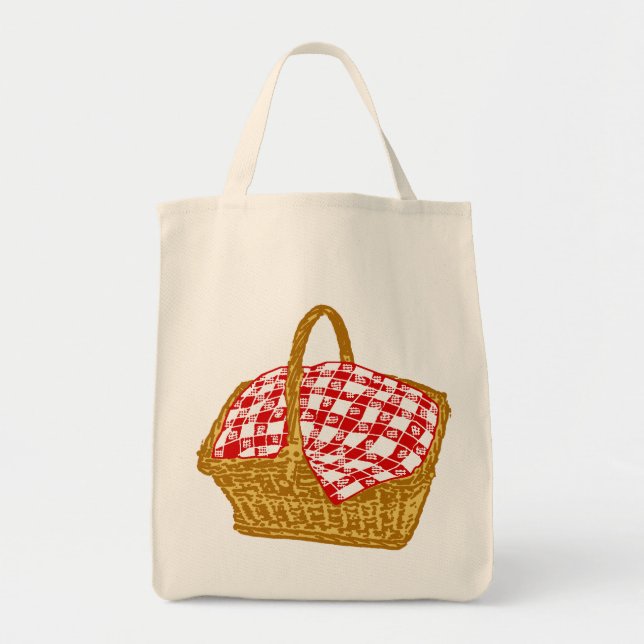 Tote Bag Panier de pique-nique (Devant)