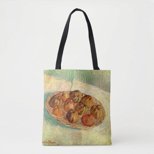 Tote Bag Panier de pommes à Pissarro par Vincent van Gogh (Devant)