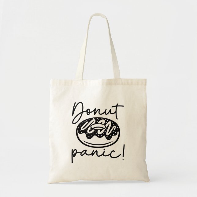 Tote Bag Panique de beignes (Devant)