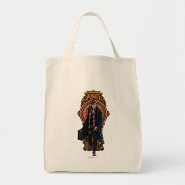 Tote Bag Panneau Art Nouveau NEWT SCAMANDER™ Walking (Devant)
