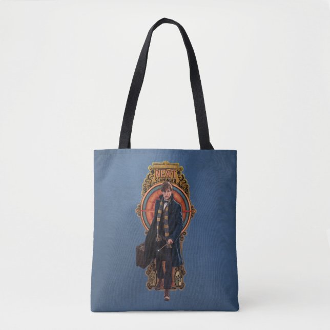 Tote Bag Panneau Art Nouveau NEWT SCAMANDER™ Walking (Devant)