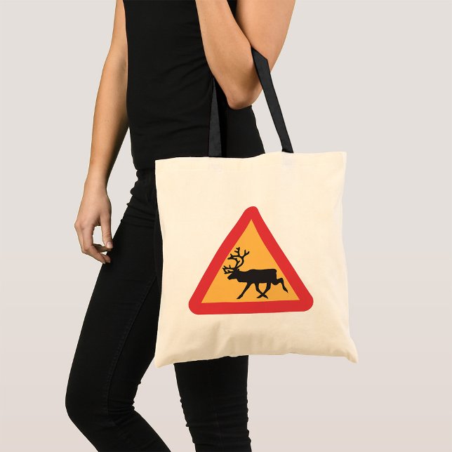 Tote Bag Panneau de signalisation de passage de cerfs Amate (Créateur téléchargé)