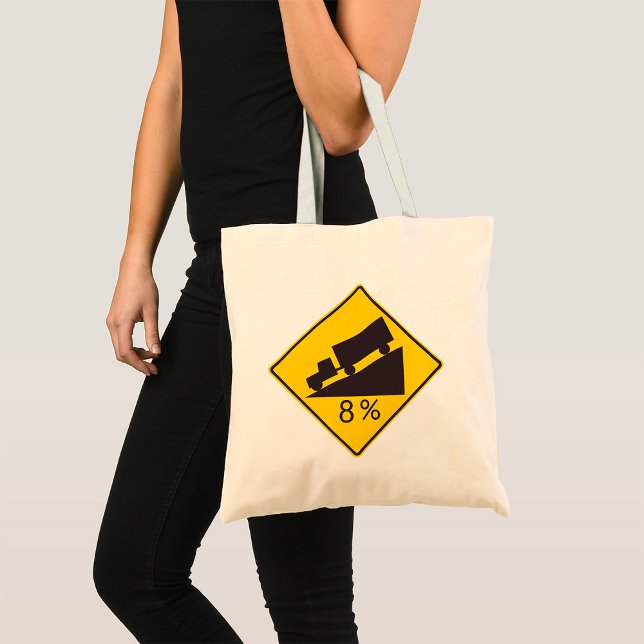 Tote Bag Panneau de signalisation de pente raide pour camio (Créateur téléchargé)
