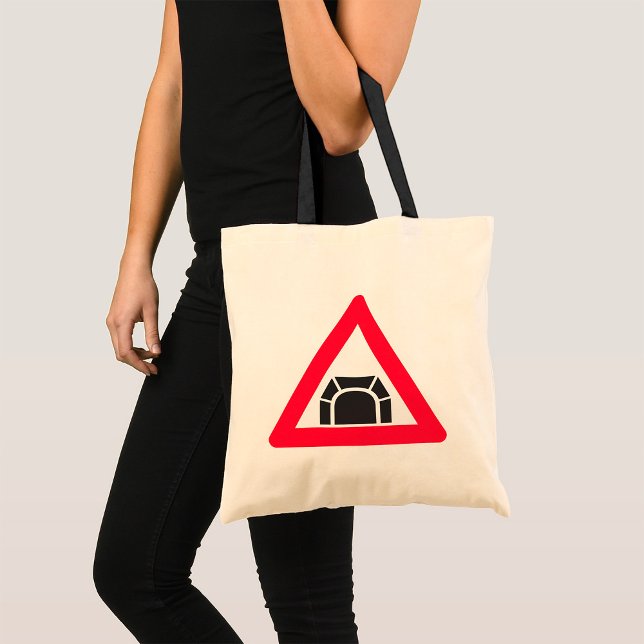 Tote Bag Panneau de signalisation de tunnel Symbole de la c (Créateur téléchargé)