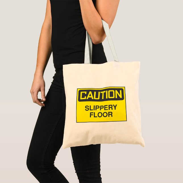 Tote Bag Panneau de signalisation sol glissant (Créateur téléchargé)