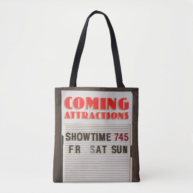 Tote Bag Panneau des Prochaines Attractions du Cinéma (Devant)