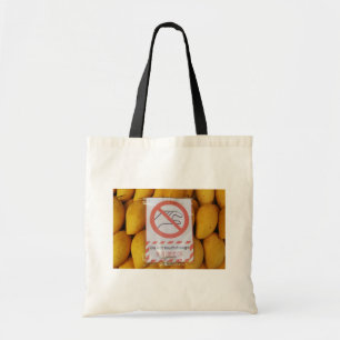 Tote Bag Panneau drôle 'Ne touchez pas la mangue'