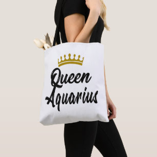 Tote Bag Panneau étoile Queen Aquarius Zodiac Horoscope
