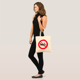 Tote Bag Panneau Pas de Véhicules Attelés
