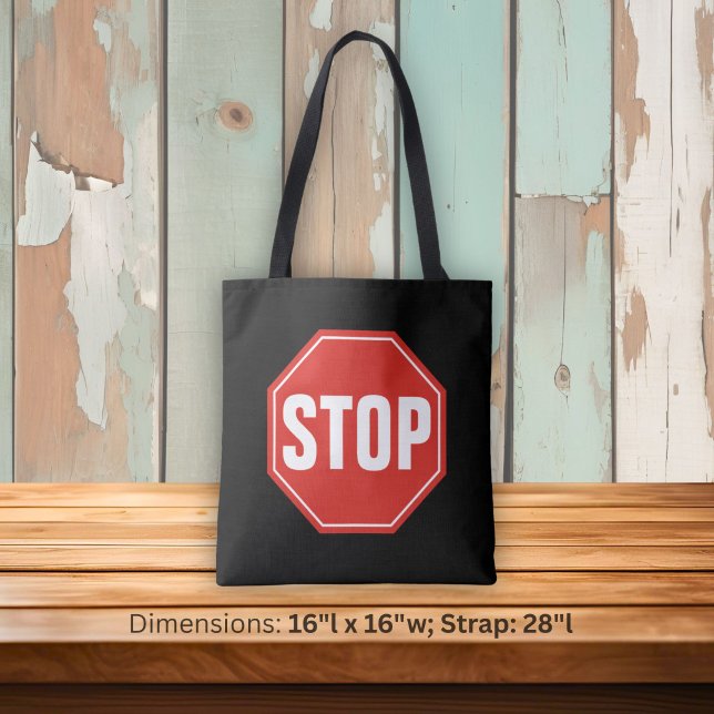 Tote Bag Panneau STOP (Créateur téléchargé)