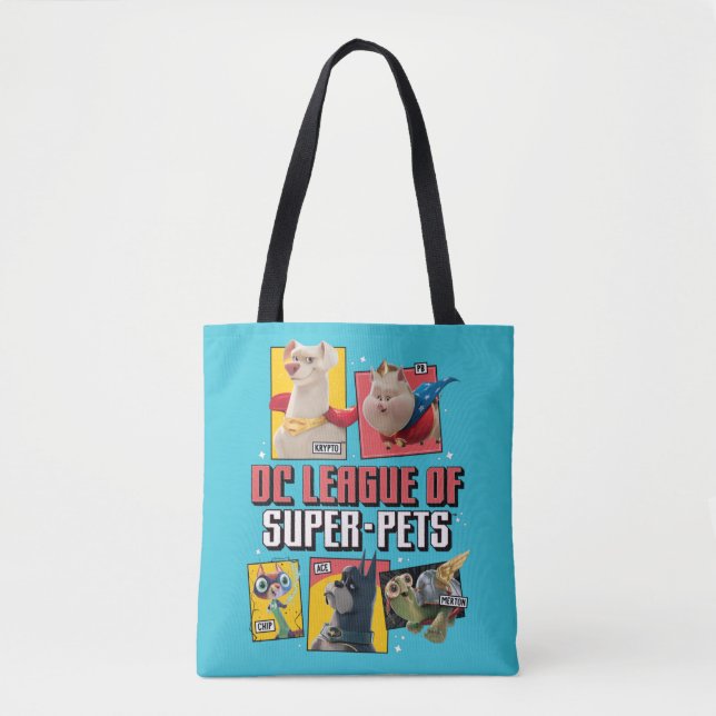 Tote Bag Panneaux de caractères DC League of Super-Pets (Devant)