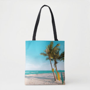 Tote Bag Panneaux de surf sur la plage lancer oreiller