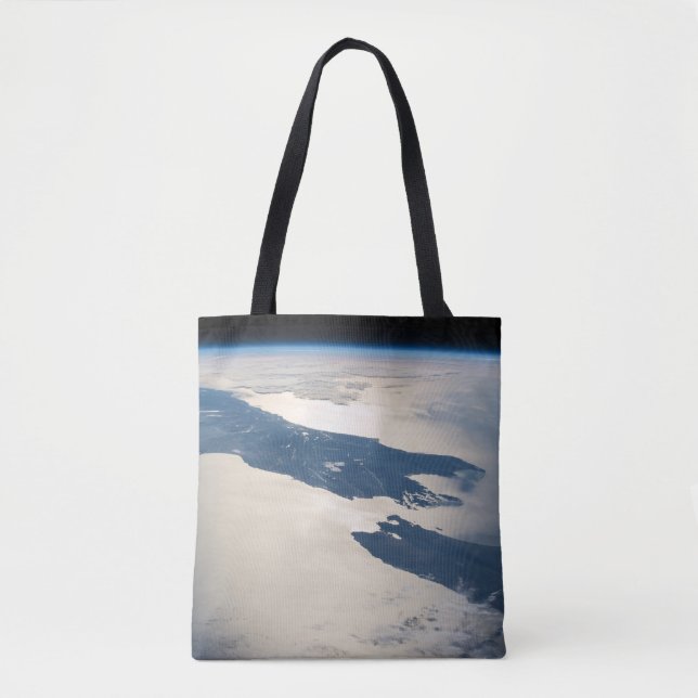 Tote Bag Panorama depuis l'espace Highlights Cook Strait (Devant)