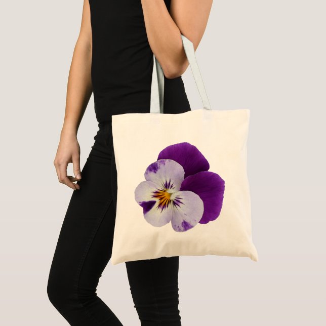 Tote Bag Pansement blanc pourpre (Devant (produit))